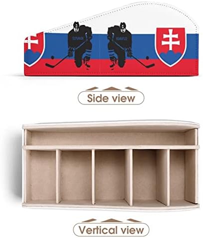 Szlovákia Jégkorong Tv Távirányító Birtokosai Szervező Doboz, Toll, Ceruza Asztal Tárolás Caddy 6 Rekesz