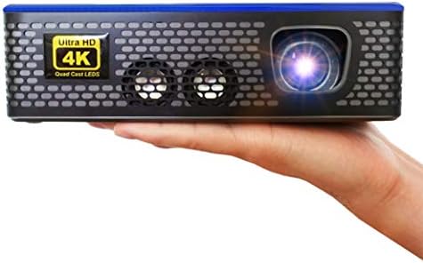 AAXA 4K1 LED-es házimozi Projektor, 30,000 Óra Led-ek, higanymentes, Natív 4K UHD Felbontású, Kettős HDMI-HDCP-vel 2.2, 1500