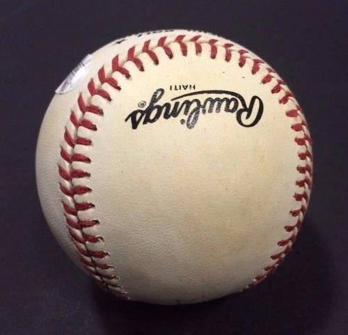 Sandy Amoros Aláírt 1955 Brooklyn Dodgers WS NL Baseball RITKA MENTA Auto SZÖVETSÉG LOA - Dedikált Baseball