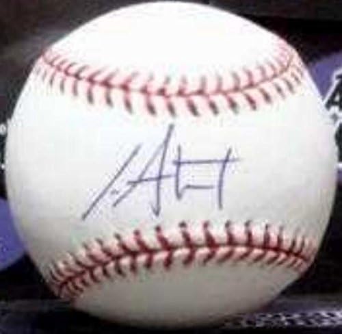 Ian Stewart dedikált baseball (Colorado Rockies Cubs Angyalok) MLB Hitelesítés Hologram - Dedikált Baseball