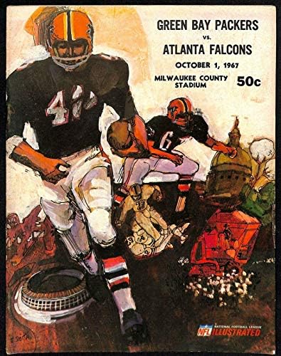 1967-ben a Green Bay Packers v Atlanta Falcons Program 10/1 Ex/MT 66475 - NFL Programok