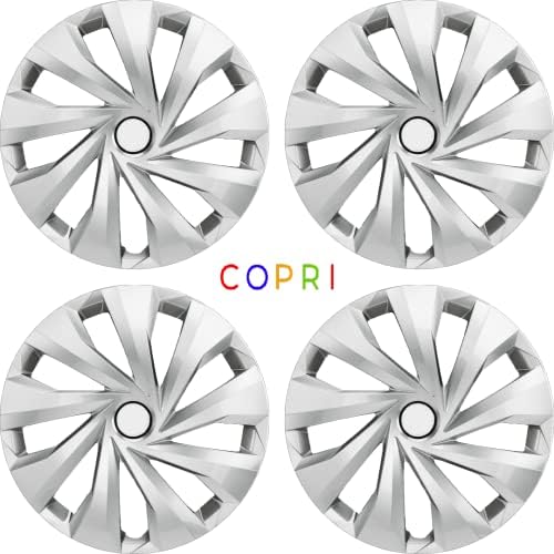 Copri Készlet 4 Kerék Fedezze 15 Coll Ezüst Dísztárcsa Snap-On Illik Toyota Corolla