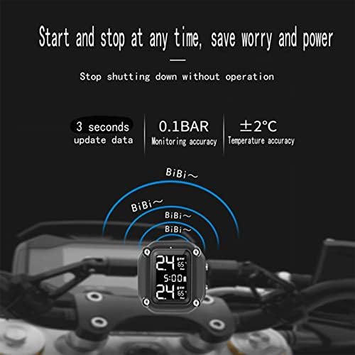 XIXIAN keréknyomás Ellenőrző Rendszer,Vezeték nélküli Motorkerékpár Gumiabroncs-Nyomás figyelő Rendszer USB-Töltés TPMS Motorkerékpár,