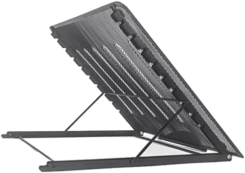 DLOETT Fekete Nagy Háló Laptop Szellőző Jogosultja asztali Állvány-Magasság Állítható Laptop Kelő Fém Állvány
