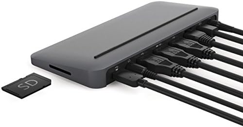 Kő - USB-C Multi-Port Hub Asztali MacBook - Mini DisplayPort, Ethernet Port, Tápegység, 3 USB Port, USB-C Port, SD Kártya,
