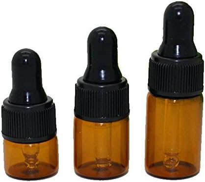 50Pcs Mini 2ML Üres Újratölthető Amber Üveg illóolaj Üveg Parfüm Kozmetikai Folyékony Aroma Krém Minta Tároló Konténerek