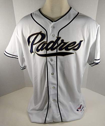 San Diego Padres Üres Játék Kiadott Fehér Jersey - Játék Használt MLB Mezek
