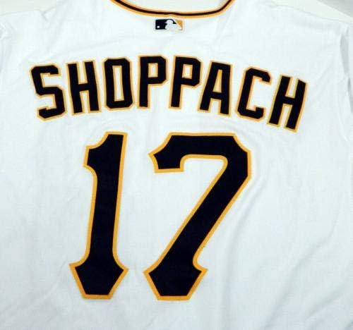 2013 Pittsburgh Pirates Kelly Shoppach 17 Játék Kiadott Fehér Jersey PITT32927 - Játék Használt MLB Mezek