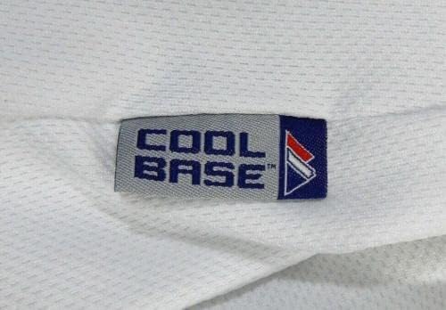 2011-es Detroiti Tigrisek Enrique Gonzalez 21 Játékban Használt Fehér Jersey Sparky 11 P 9 - Játék Használt MLB Mezek