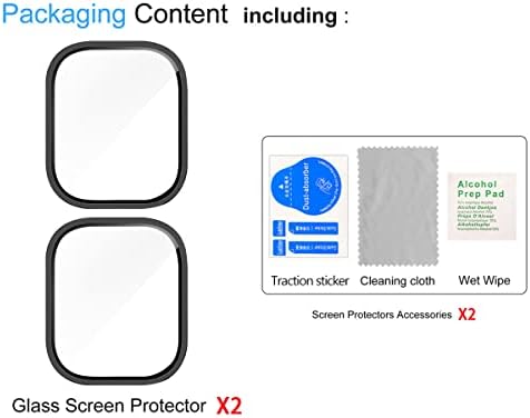 Suoman 2-Pack Apple Nézni Ultra Screen Protector Esetben 49MM, Teljes Lefedettség Ultra-vékony Titán Ötvözet Edzett Üveg