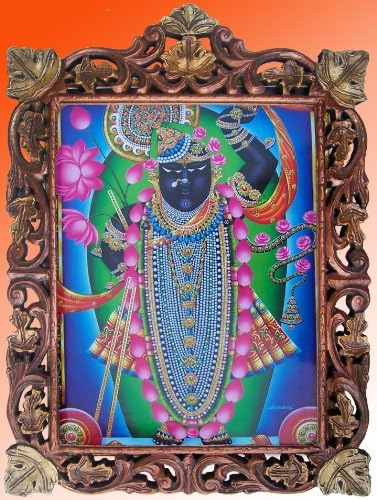 Lord Shrinath Posztert, Festményt, a Fa Kézműves Keret