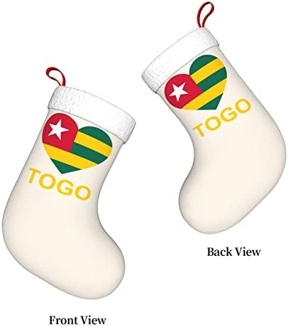 QG ZZX Szerelem Togo Karácsonyra Karácsonyi Harisnya Kandalló Zokni 18 Cm Ünnepi Dekoráció
