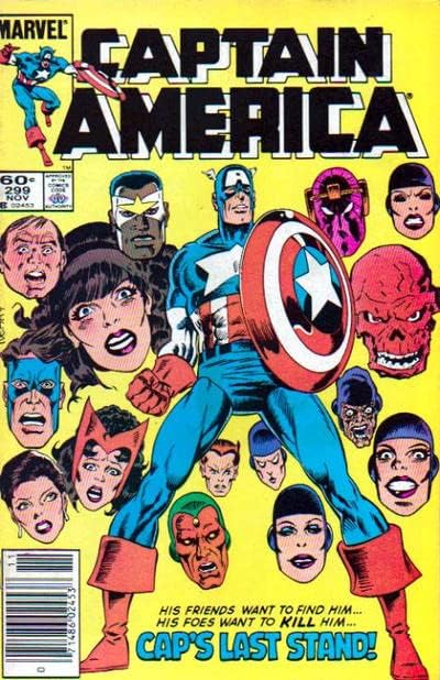 Amerika kapitány (1 Sorozat) 299 (Újságos) VF/NM ; Marvel képregény | J. M. DeMatteis