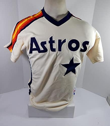 1988 Houston Astros Jim Pankovits 20 Játékban Használt Krém Jersey 42 DP35424 - Játék Használt MLB Mezek