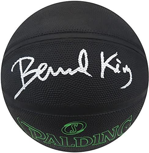 Bernard King Aláírt Spalding Fantom Fekete NBA Kosárlabda - Dedikált Kosárlabda