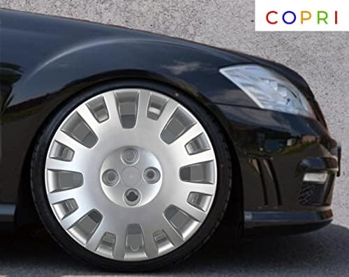 Copri Készlet 4 Kerék Fedezze 15 Coll Ezüst Dísztárcsa Bolt-On Illik Volkswagen VW