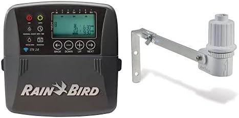Rain Bird ST8I-2.0 Smart Beltéri WiFi Sprinkler/Öntözőrendszer Időzítő/Adatkezelő, WaterSense Hiteles, 8-Zóna/Állomás, Kompatibilis