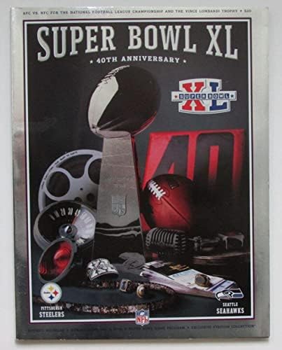 2006-os Super Bowl XL Játék Hologram Program Steelers vs Seahawks 167846 - NFL Programok