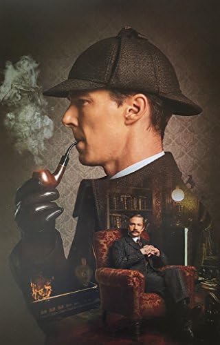 Sherlock Benedict Cumberbatch a Dohányzás, valamint Martin Freeman Montázs 11 x 17 Poszter/Litho