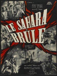 LE SZAHARA BRÛLÉ - 20x27 Eredeti Film Poszter francia Petite Hajtogatott 1961