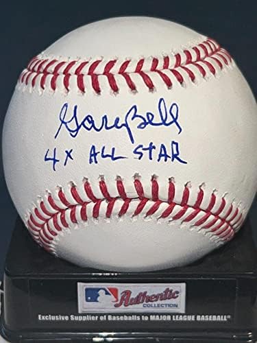 Gary Bell Cleveland Indians 4 X All Star Aláírt Oml Baseball - Dedikált Baseball