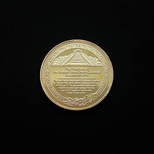 1db Emlékérme Aranyozott Ezüst Érme Maja Piramis Mexikói Azték Fizetőeszköz 2021 Limitált szériás Gyűjthető Érme védőtok