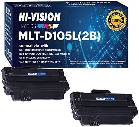 HI-VISION HI-HOZAMOK Kompatibilis az MIT-n-D105L Festékkazetta Csere Samsung 105L D105L Munka SCX-4623F SCX-4623FN SCX-4623FW