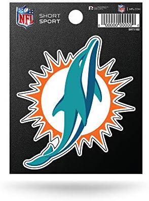 Rico Iparágak NFL Meghalni Vágott Csapat Logó Rövid Sport Matrica, Miami Dolphins , 3.75 x 4.75-hüvelyk