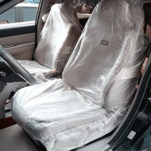 Moyishi Autó Eldobható Műanyag üléshuzatok Jármű Protector Szerelő Őrzött Pet üléshuzatok (50PCS)