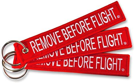 Apex Behozatal 3x Remove before Flight Piros/Fehér kulcstartó 5.5 x 1 (3 Csomag)