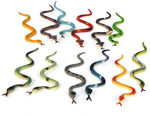 PULABO Egyszerű, Kifinomult DesignReusable Műanyag Hamis Kígyó Vicc, Tréfa, Mintha Trükk Játék Kerti Kellékek Gumi Snakes10.5cm